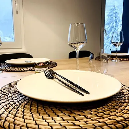 Modern Designed, Luxury Mountain View Apartment Kandersteg
