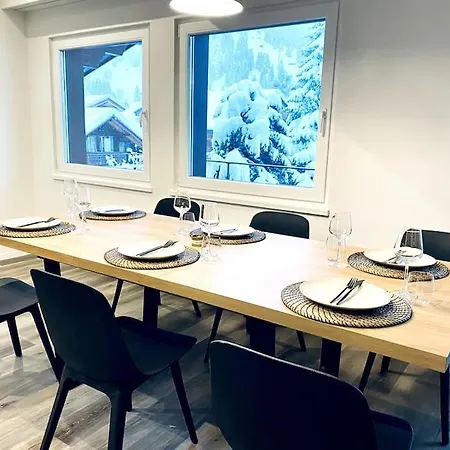Modern Designed, Luxury Mountain View Apartment Kandersteg