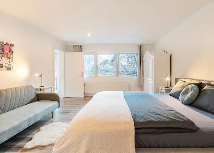 Modern Designed, Luxury Mountain View Kandersteg